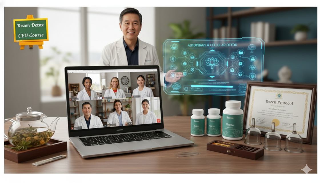 Rezen Detox CEU Course: Comprehensive Detoxification: Clinical Modified Fasting and Practice Integration for L.Ac. - January 17th or 18th